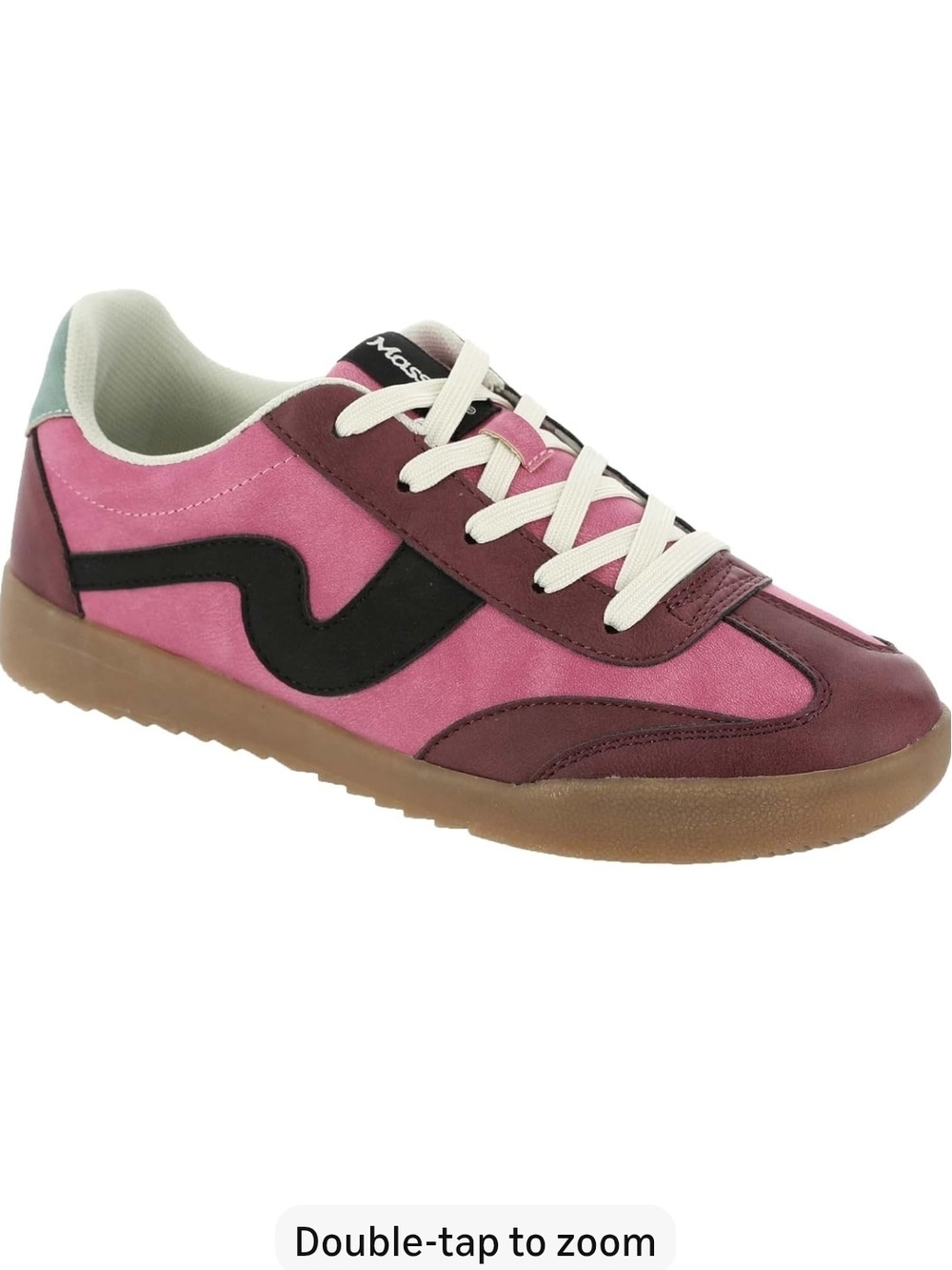 Masseys Women's Serena Sporty Sneaker with Contrasting Trim 10 Wide